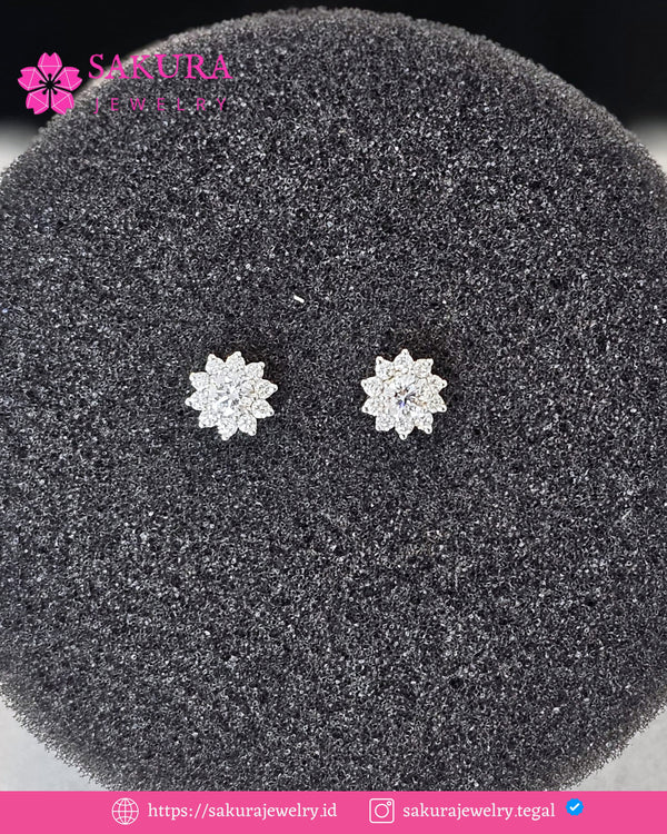 Diamond Earring Code D6XM7K Berlian Natural
