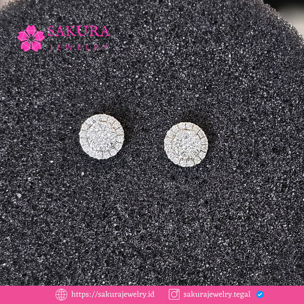 Diamond Earring Code D6XR7A Berlian Natural