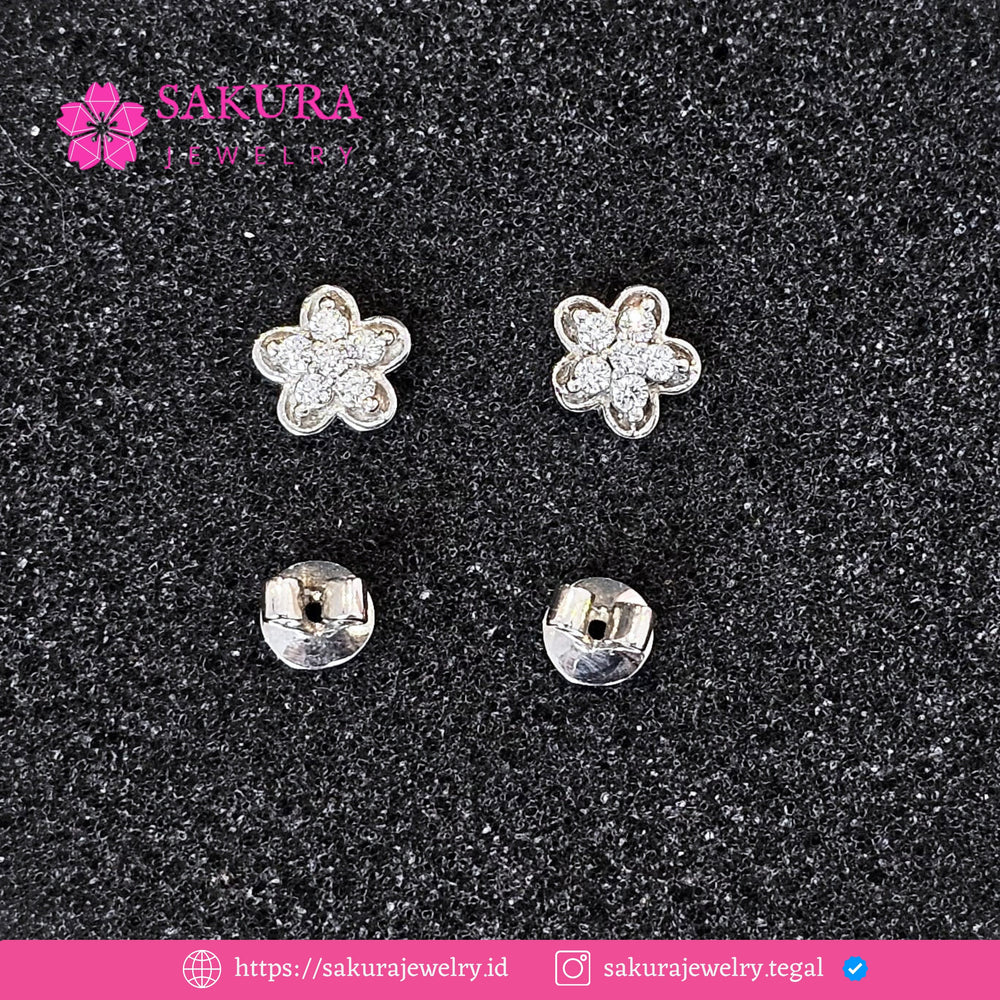 Diamond Earring Code D6XR8J Berlian Natural