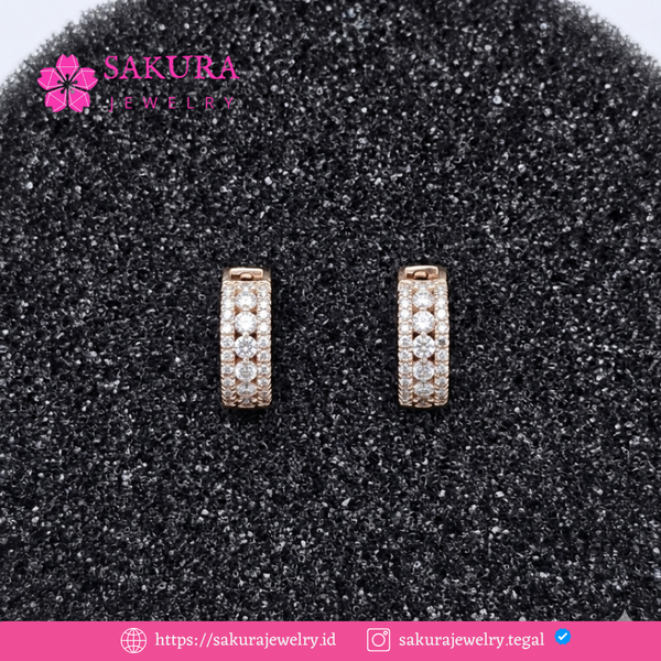 Diamond Earring Code D6XTFW Berlian Natural