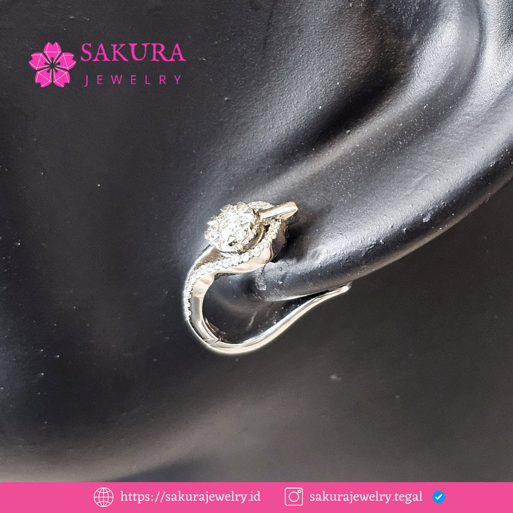 Diamond Earring Code D6Y13V Berlian Natural
