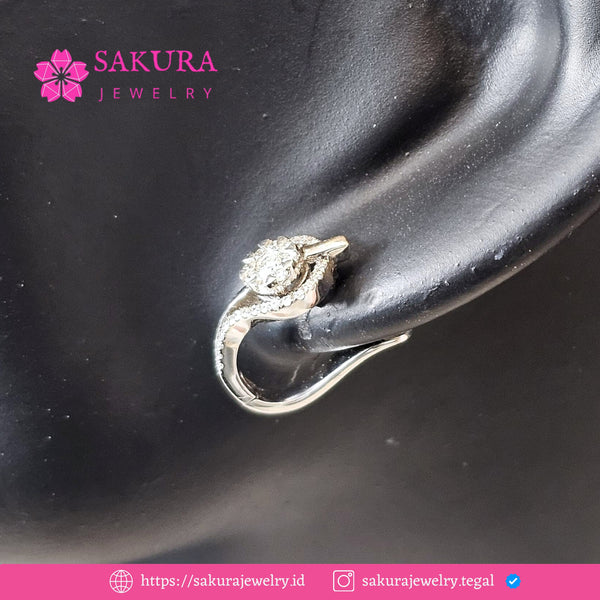 Diamond Earring Code D6Y13V Berlian Natural