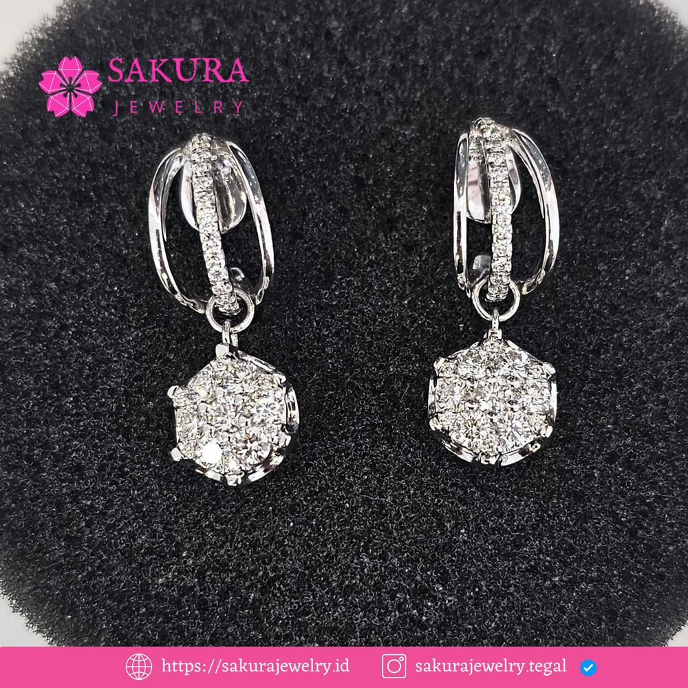 Diamond Earring Code D6Y5Y5 Berlian Natural