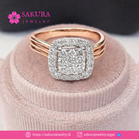 Diamond Rings Code D0WMM0 Berlian Natural