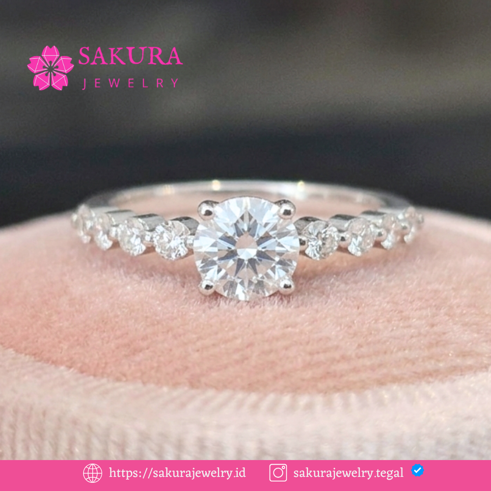 Diamond Rings Code D2WU2R Berlian Natural