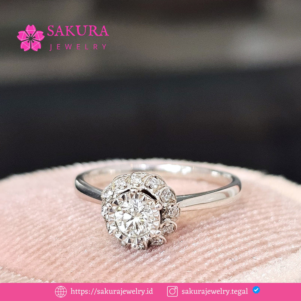 Diamond Rings Code D5X0UE Berlian Natural