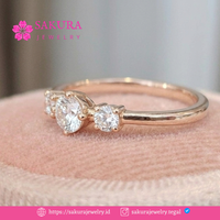 Diamond Rings Code D5Y2CX Berlian Natural