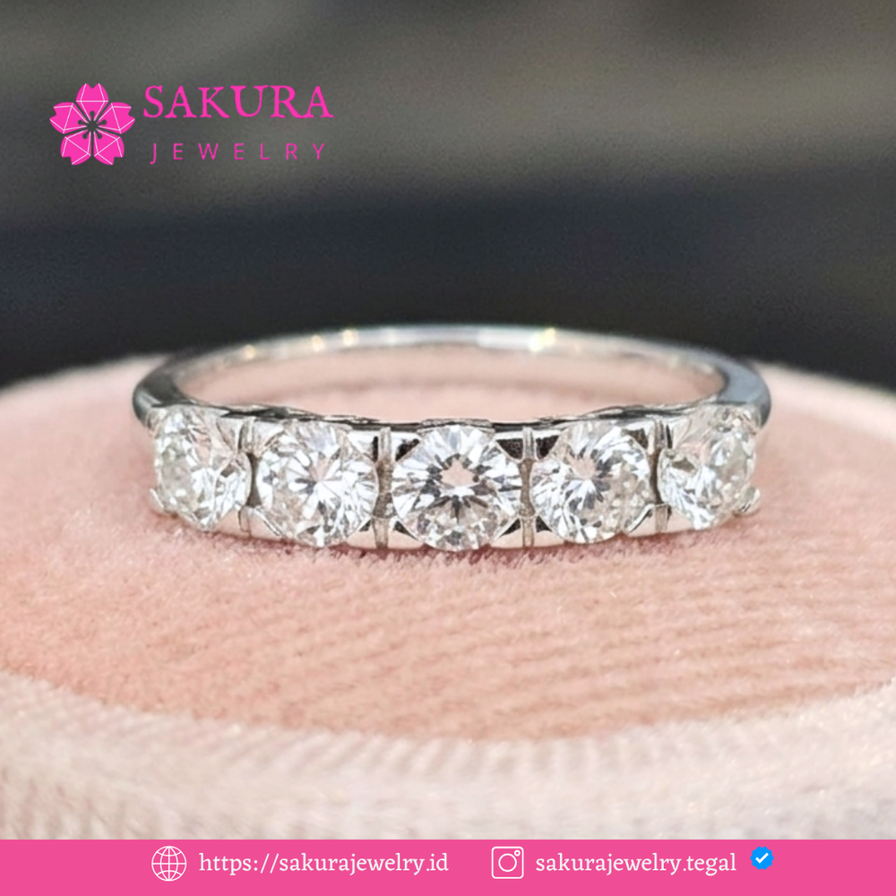 Diamond Rings Code D6W5XU Berlian Natural