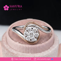 Diamond Rings Code D6W6NR Berlian Natural