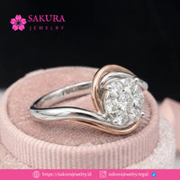 Diamond Rings Code D6W6NR Berlian Natural
