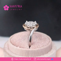 Diamond Rings Code D6W6NR Berlian Natural