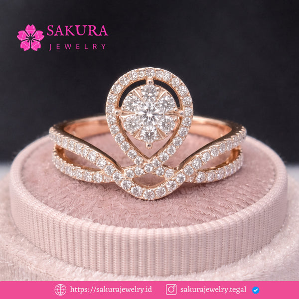 Diamond Rings Code D6WPC5 Berlian Natural