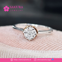 Diamond Rings Code D6WRWF Berlian Natural