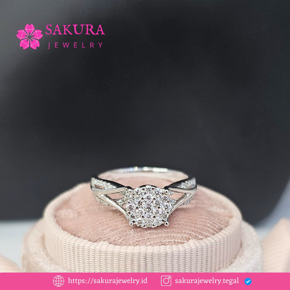 Diamond Rings Code D6WU32 Berlian Natural