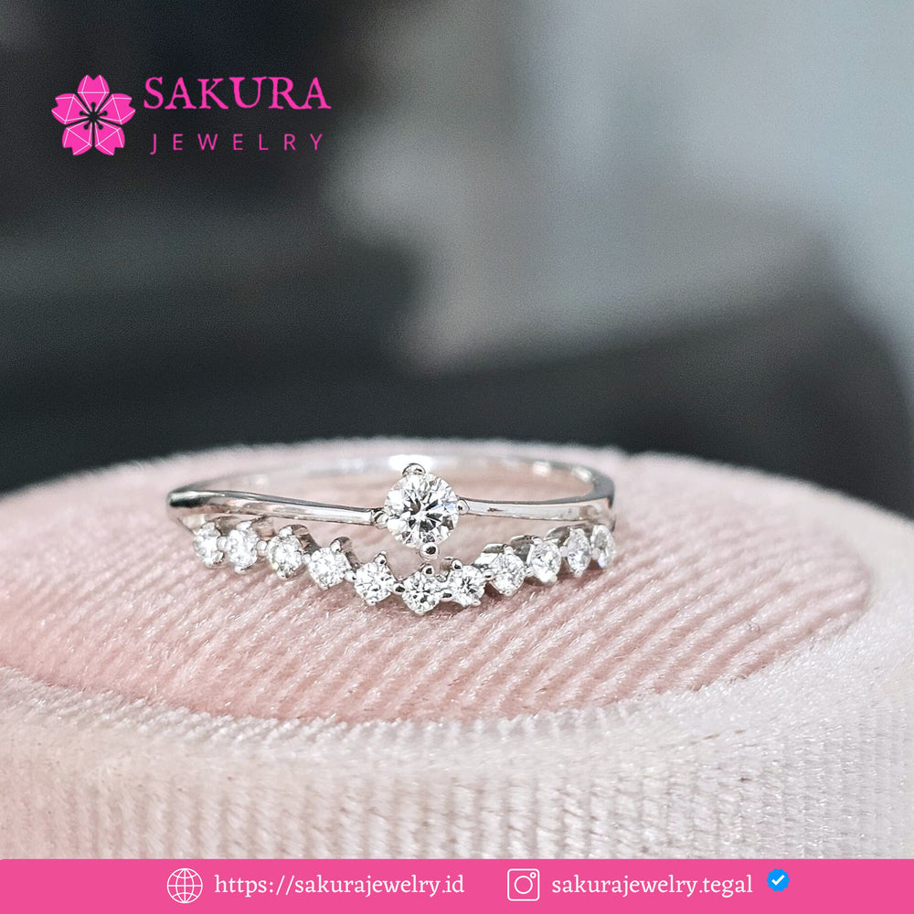 Diamond Rings Code D6WWF2 Berlian Natural