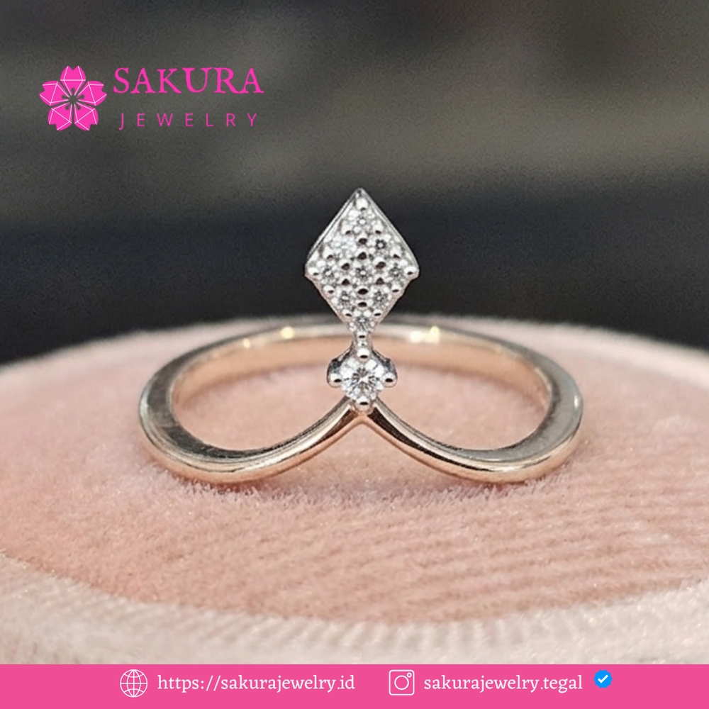 Diamond Rings Code D6XCZC Berlian Natural
