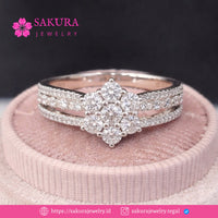 Diamond Rings Code D6XT8L Berlian Natural