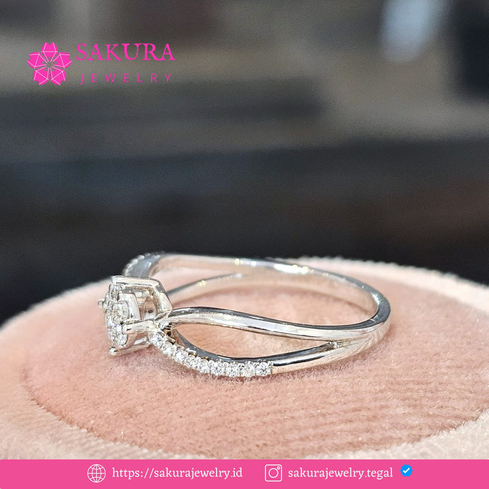 Diamond Rings Code D0WUJG Berlian Natural
