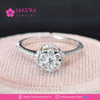 Diamond Rings Code D2WTM2 Berlian Natural