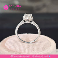 Diamond Rings Code D2WTM2 Berlian Natural