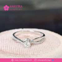 Diamond Rings Code D2X6PL Berlian Natural