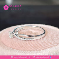 Diamond Rings Code D2X6PL Berlian Natural