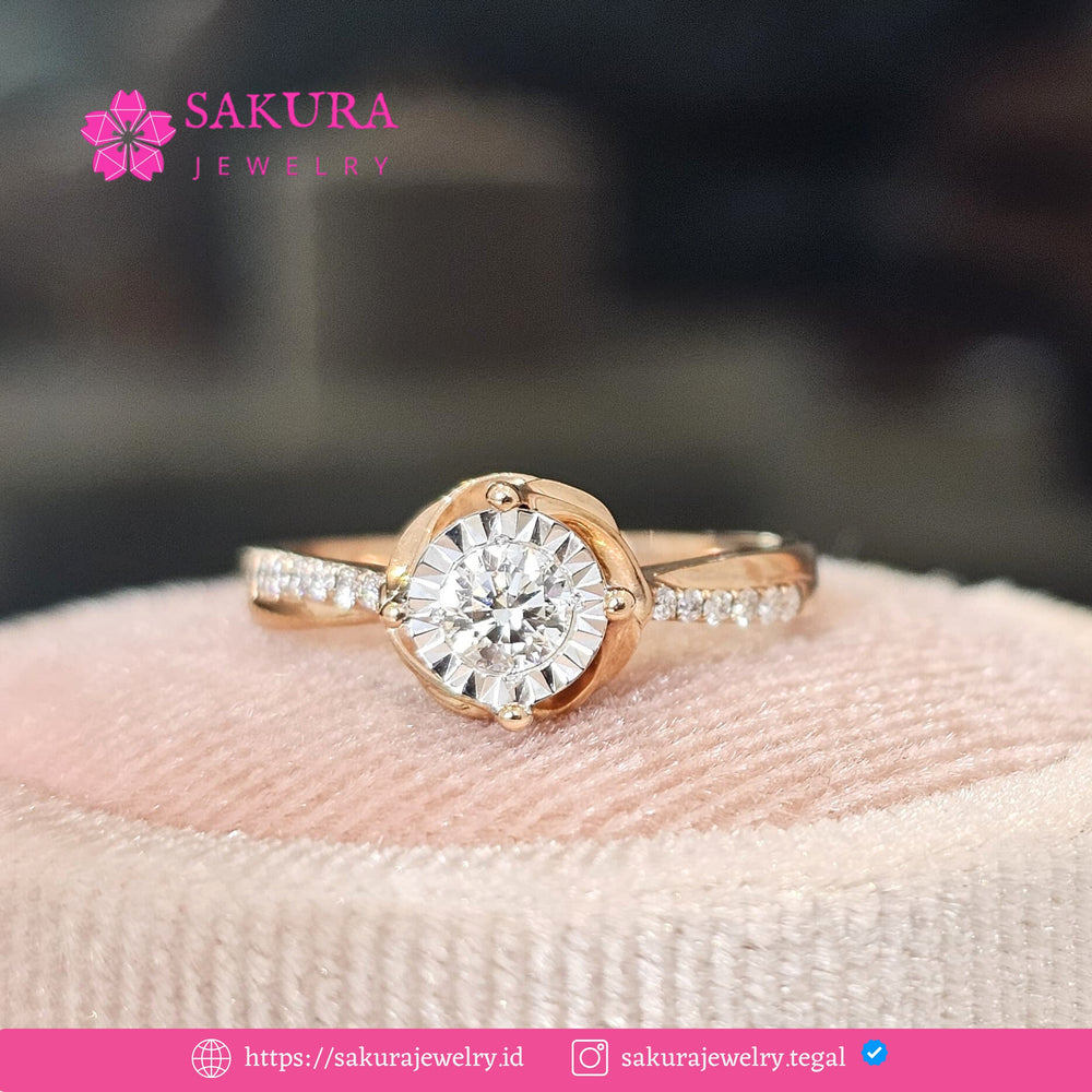 Diamond Rings Code D5X0UL Berlian Natural