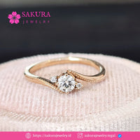 Diamond Rings Code D5XZ8C Berlian Natural
