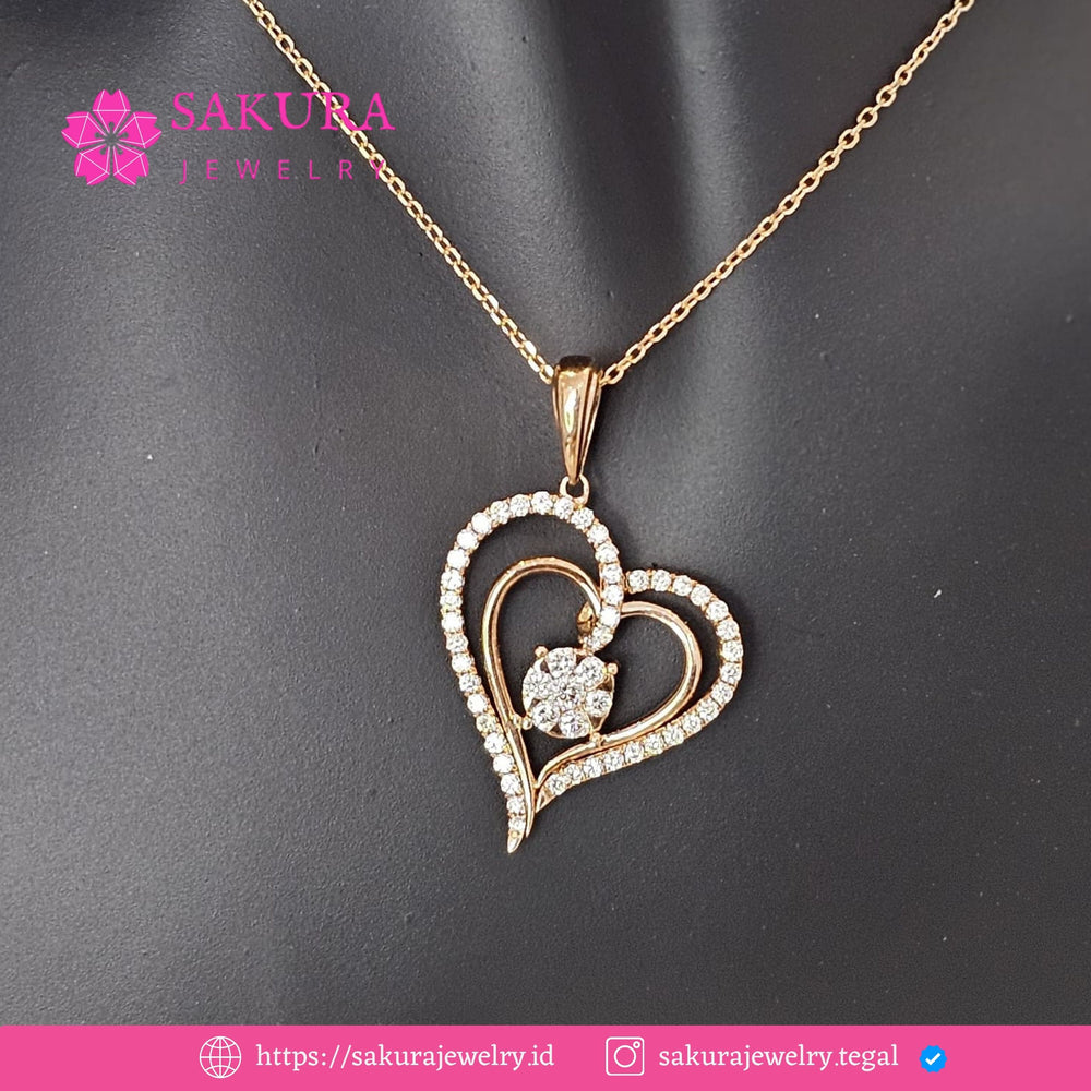 Diamond Liontin Code D5XZA3 Berlian Natural