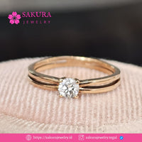 Diamond Rings Code D5Y26A Berlian Natural