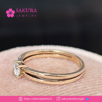 Diamond Rings Code D5Y26A Berlian Natural