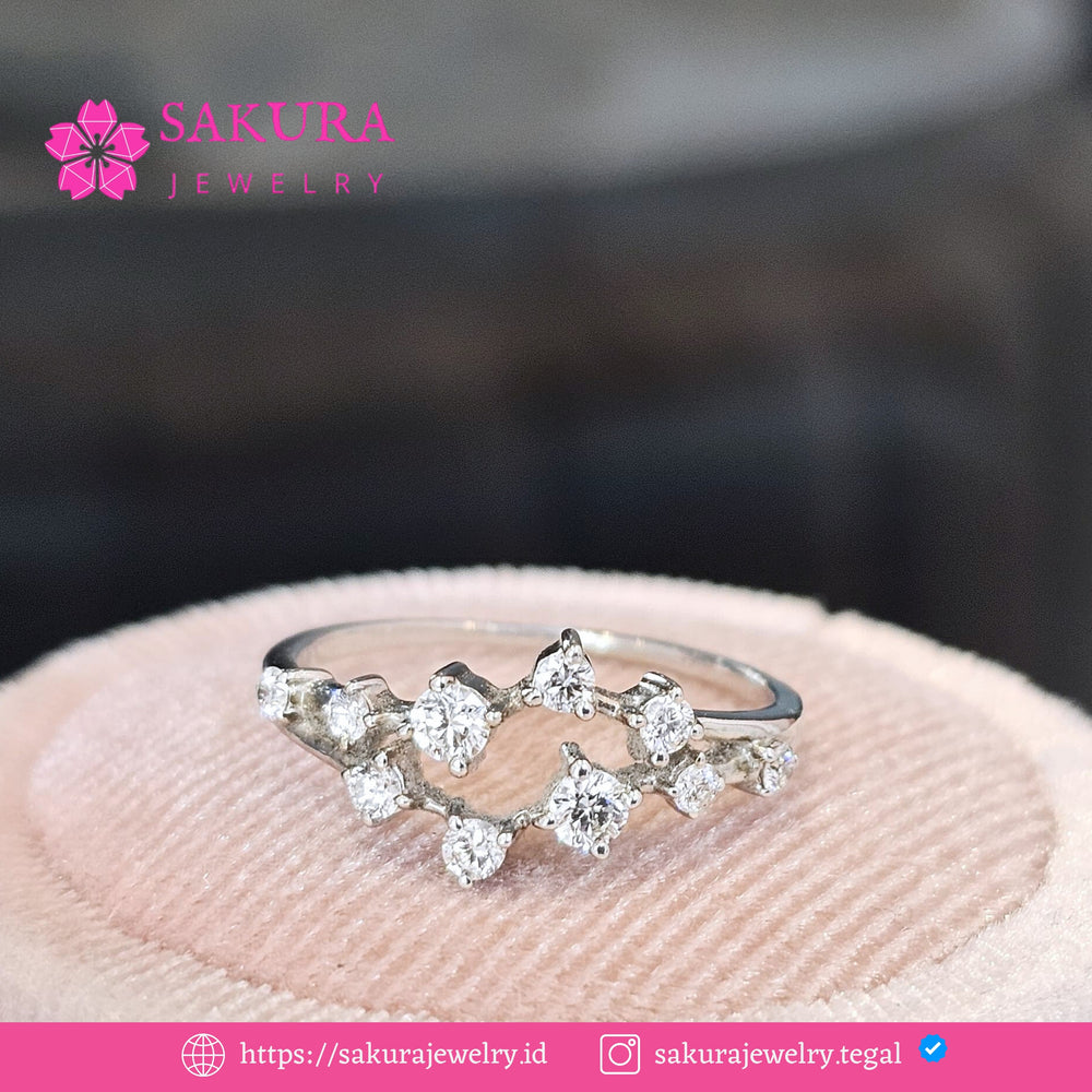 Diamond Rings Code D5Y3P2 Berlian Natural