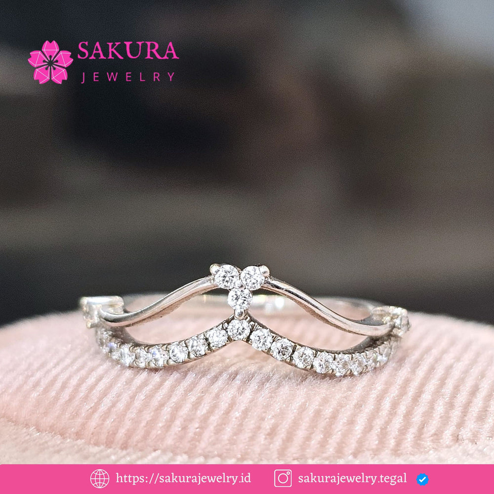 Diamond Rings Code D6W6HX Berlian Natural