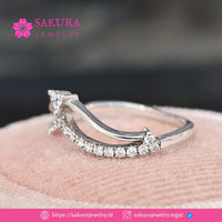 Diamond Rings Code D6W6HX Berlian Natural