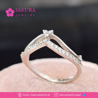 Diamond Rings Code D6W6HX Berlian Natural