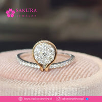 Diamond Rings Code D6WCA6 Berlian Natural