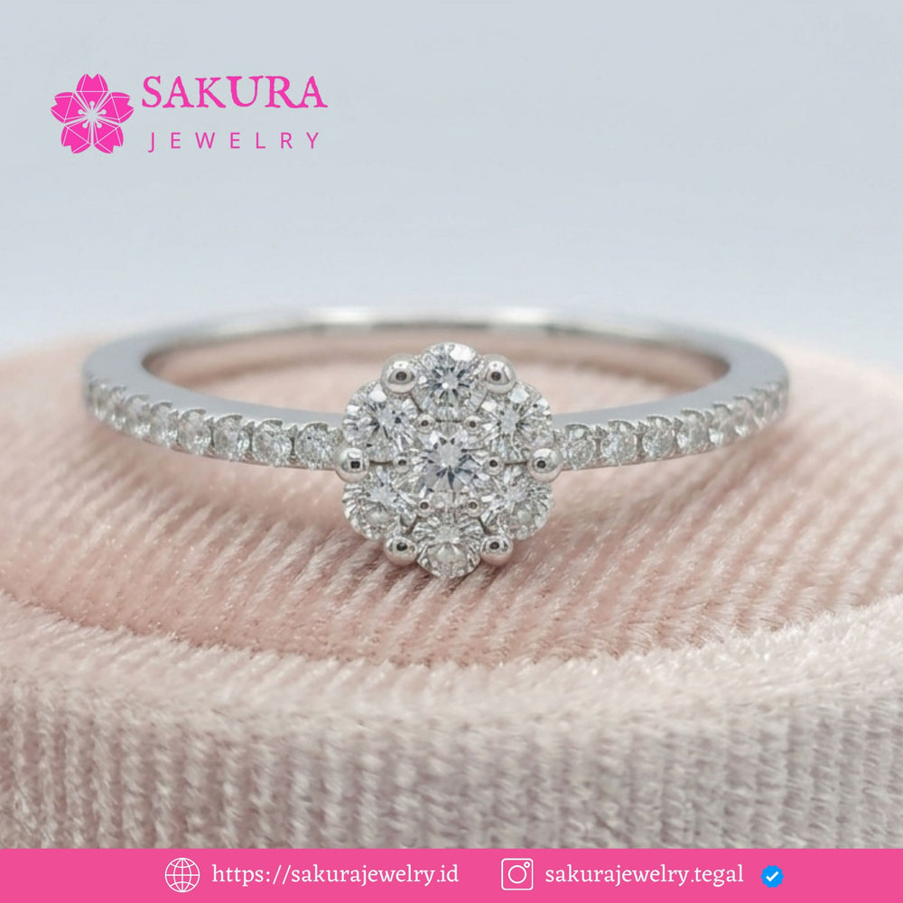 Diamond Rings Code D6WF72 Berlian Natural