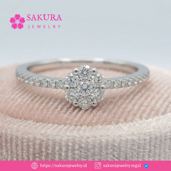 Diamond Rings Code D6WF72 Berlian Natural
