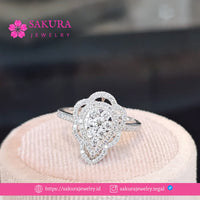Diamond Rings Code D6WFL0 Berlian Natural