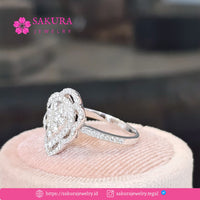 Diamond Rings Code D6WFL0 Berlian Natural