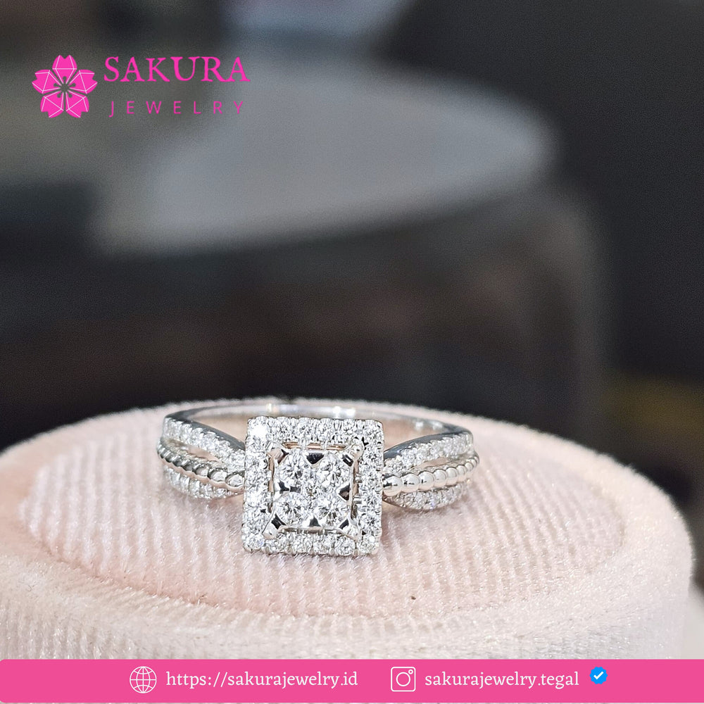 Diamond Rings Code D6WLVA Berlian Natural