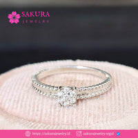 Diamond Rings Code D6XLC6 Berlian Natural