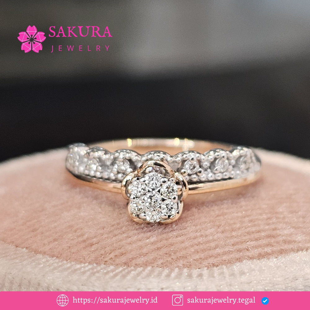 Diamond Rings Code D6XZX2 Berlian Natural