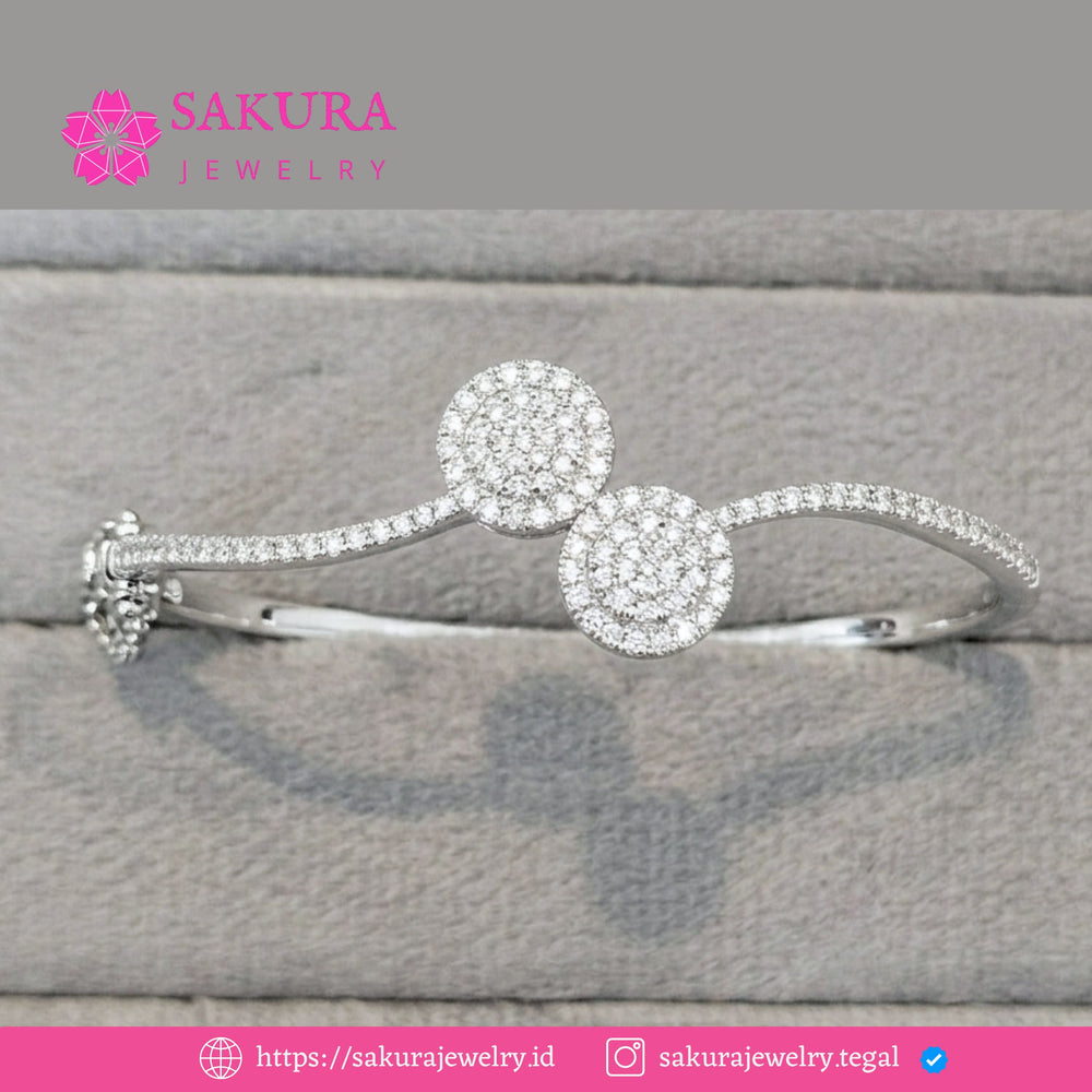 Diamond Bangle Code D2XDAF Berlian Natural