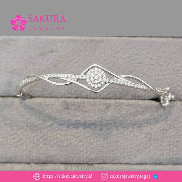 Diamond Bangle Code D6W3XZ Berlian Natural