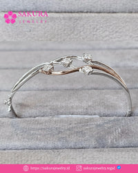 Diamond Bangle Code D6W4D4 Berlian Natural