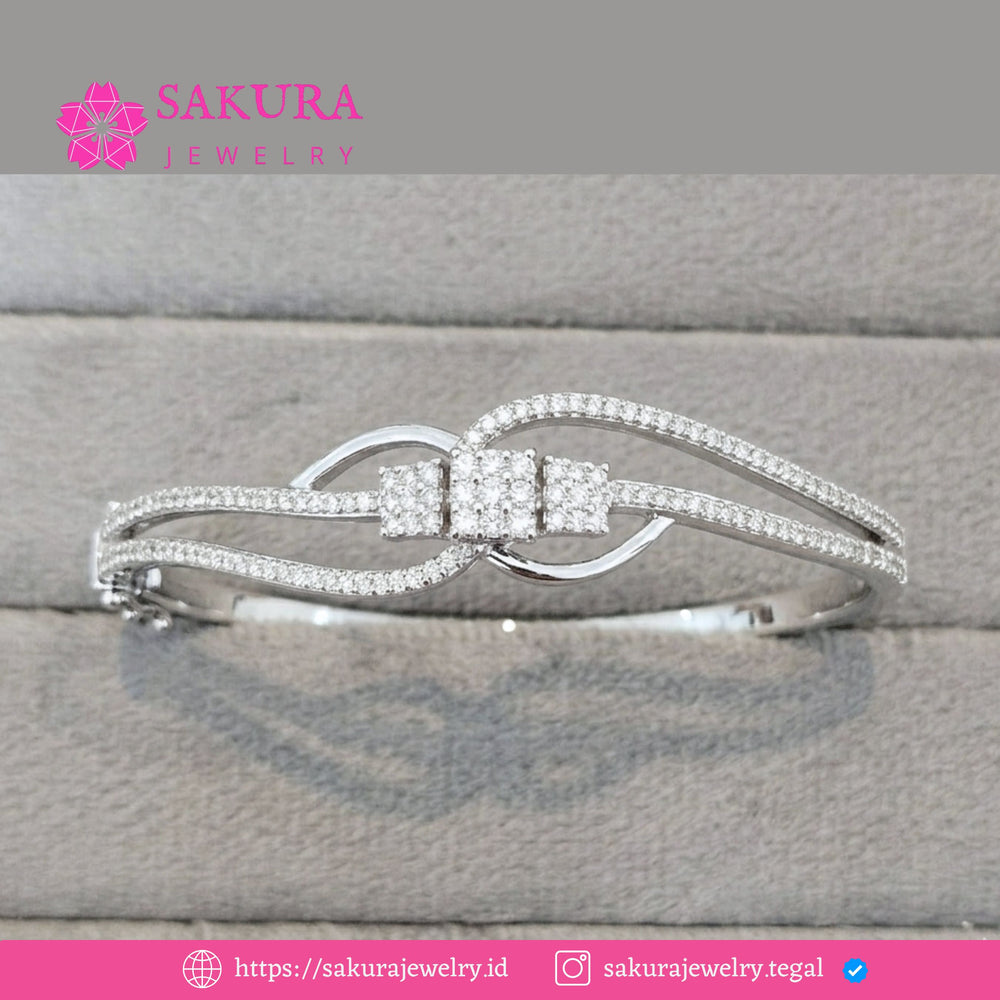 Diamond Bangle Code D6W6Y5 Berlian Natural