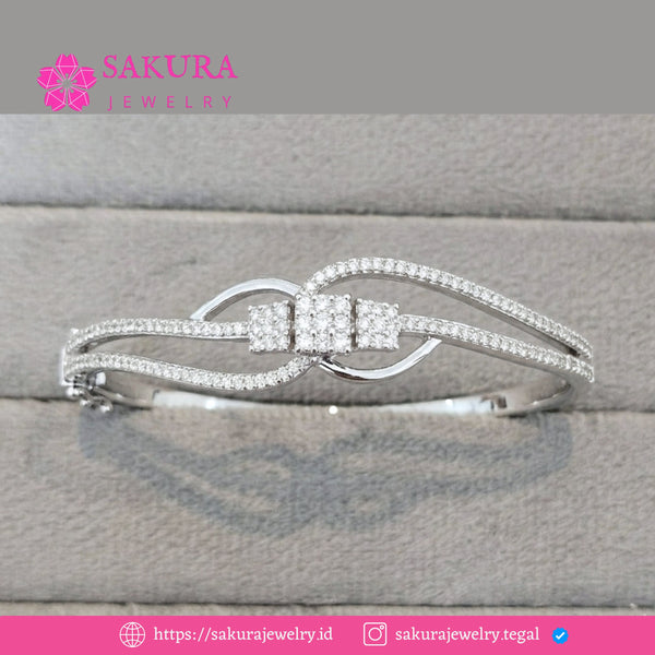 Diamond Bangle Code D6W6Y5 Berlian Natural