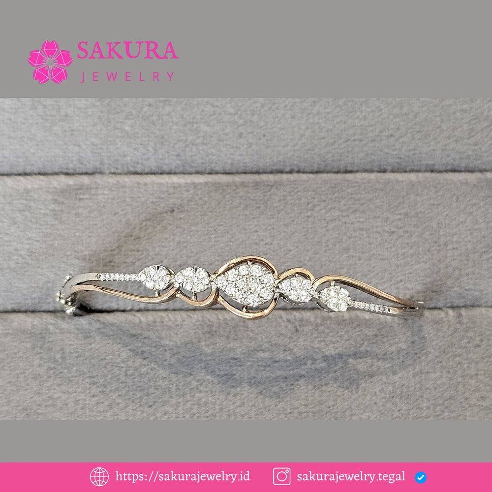 Diamond Bangle Code D6W7L7 Berlian Natural