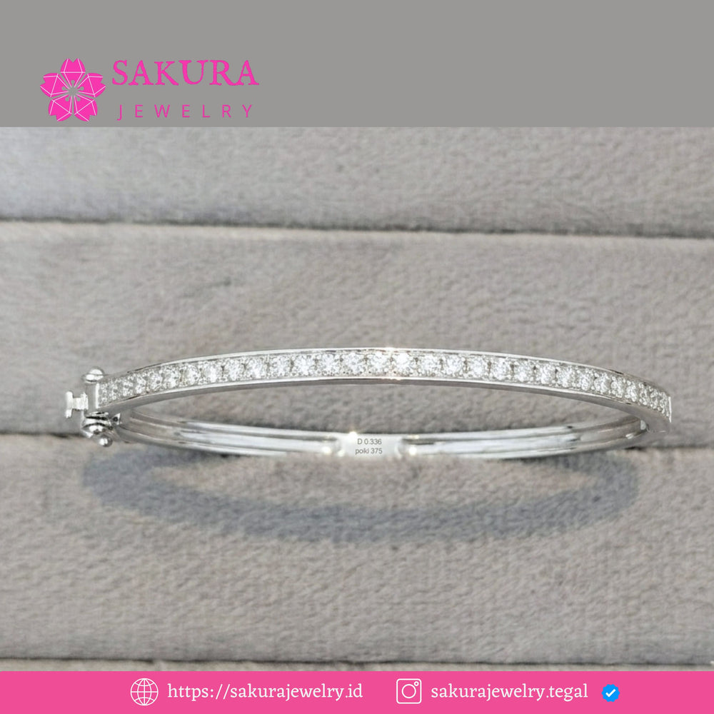 Diamond Bangle Code D6W7LC Berlian Natural